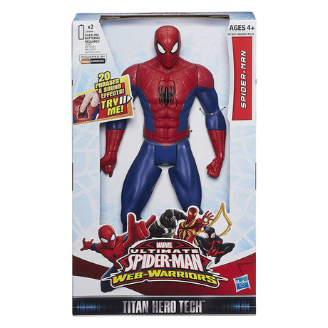 Talking Interactive Marvel Ultimate Spider-Man Titan Hero Tech Action Figure