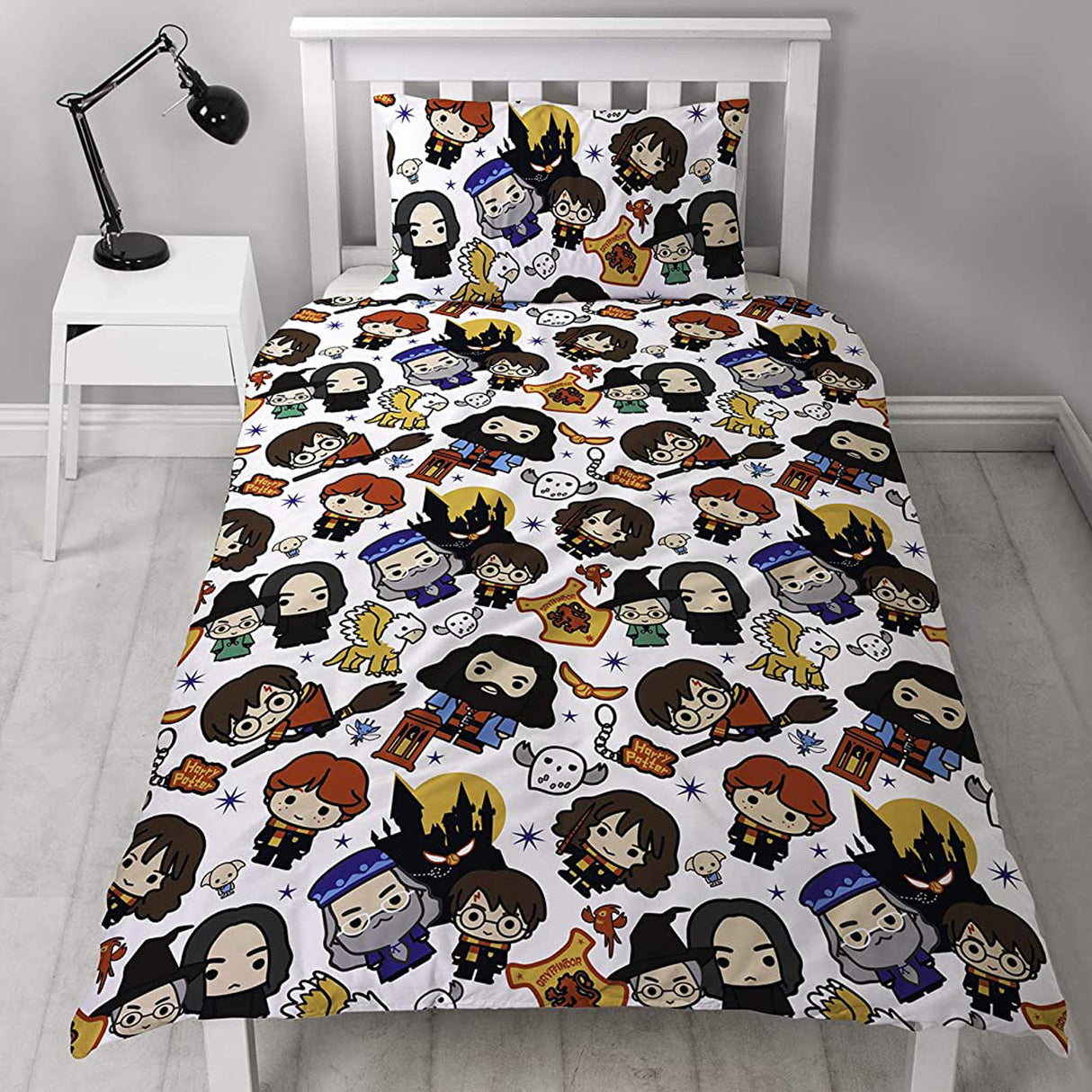 Harry Potter 'Charm' Reversible Single Duvet & Pillowcase Set