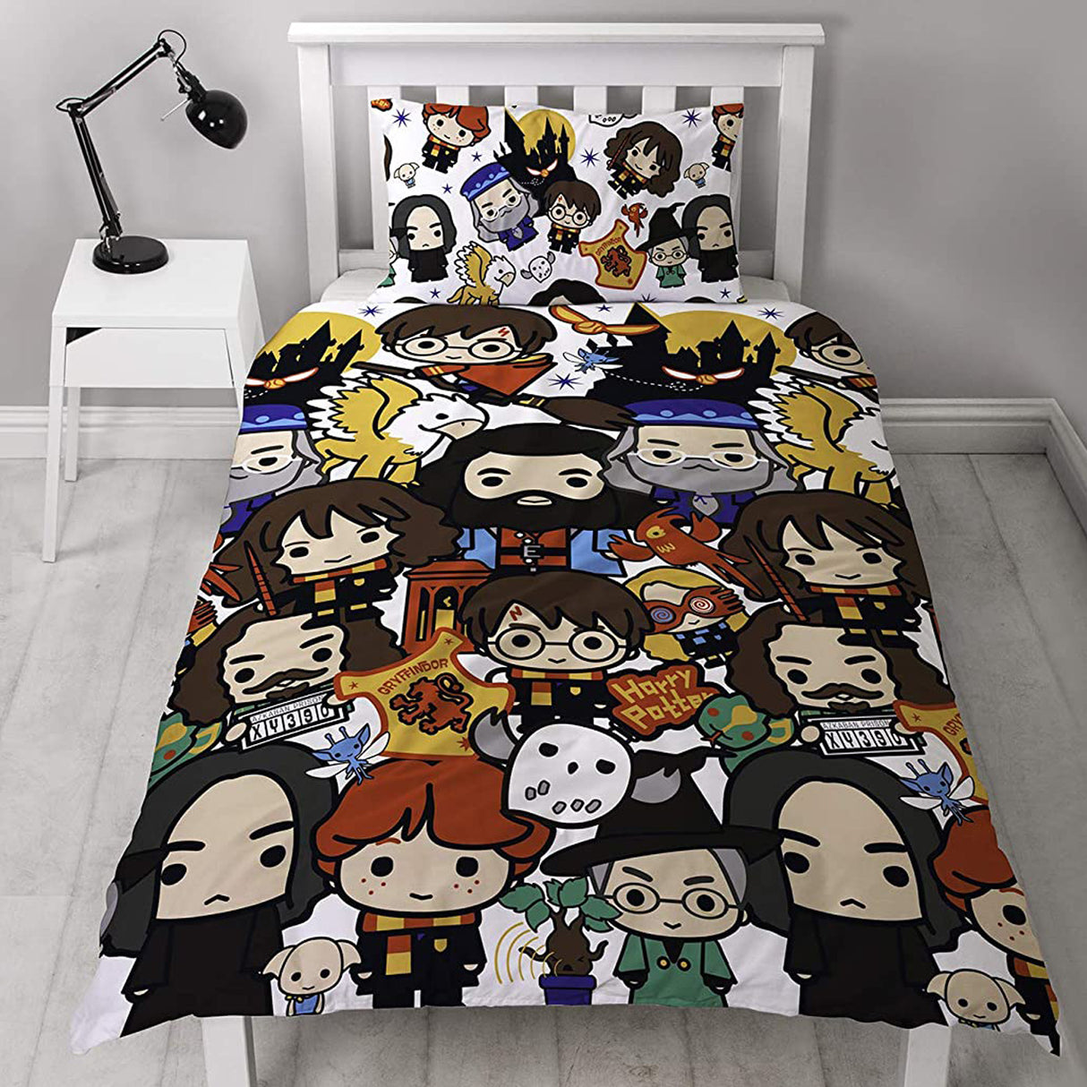 Harry Potter 'Charm' Reversible Single Duvet & Pillowcase Set