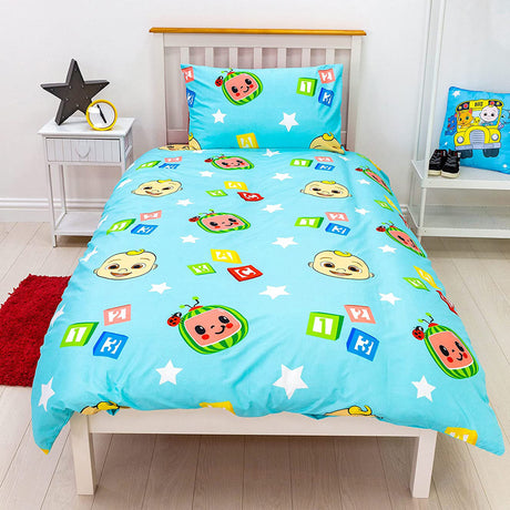 CoComelon 'Friends' Reversible Single Duvet & Pillowcase Set