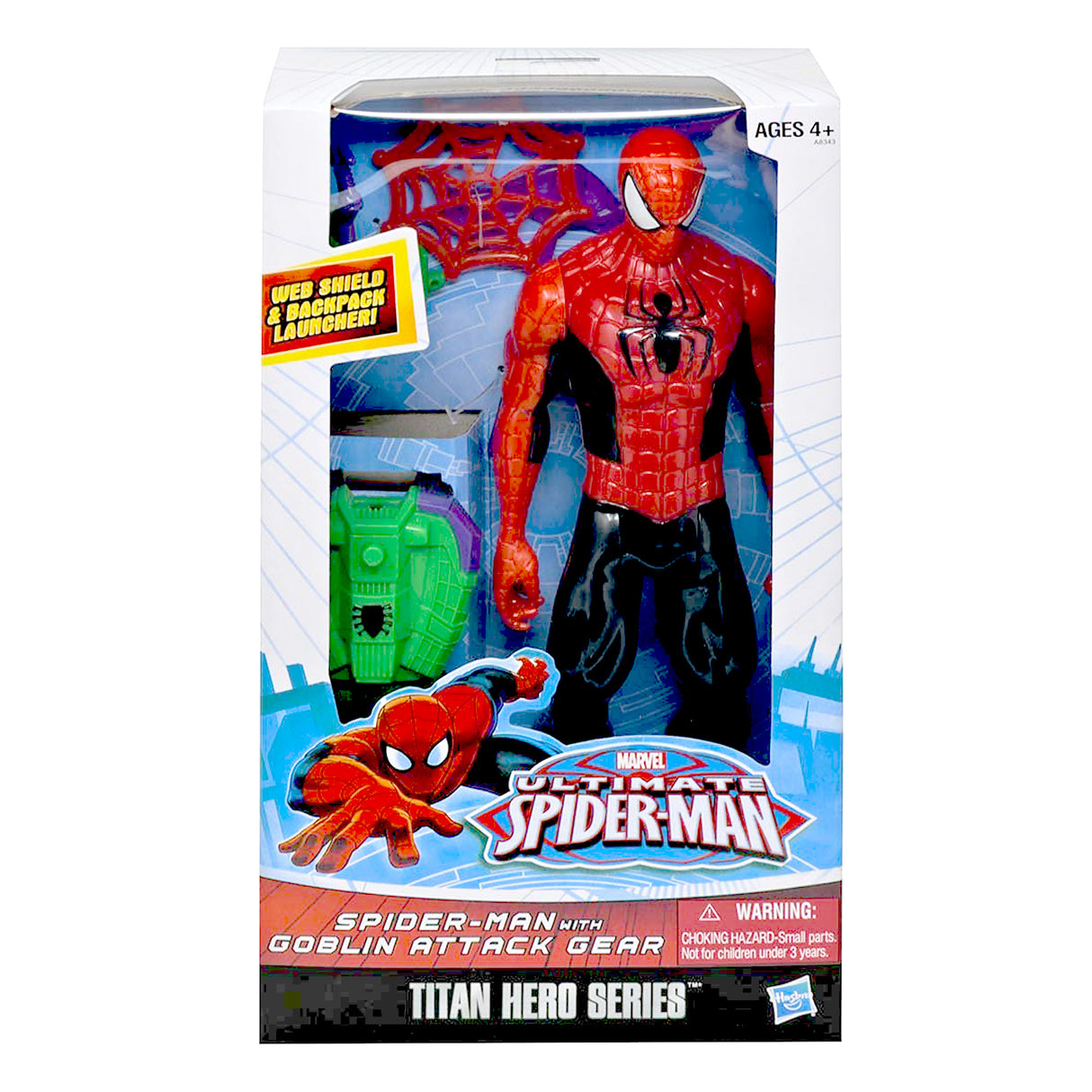 Marvel Ultimate Spider-Man With Goblin Attack Gear Titan Hero Series Action Figure