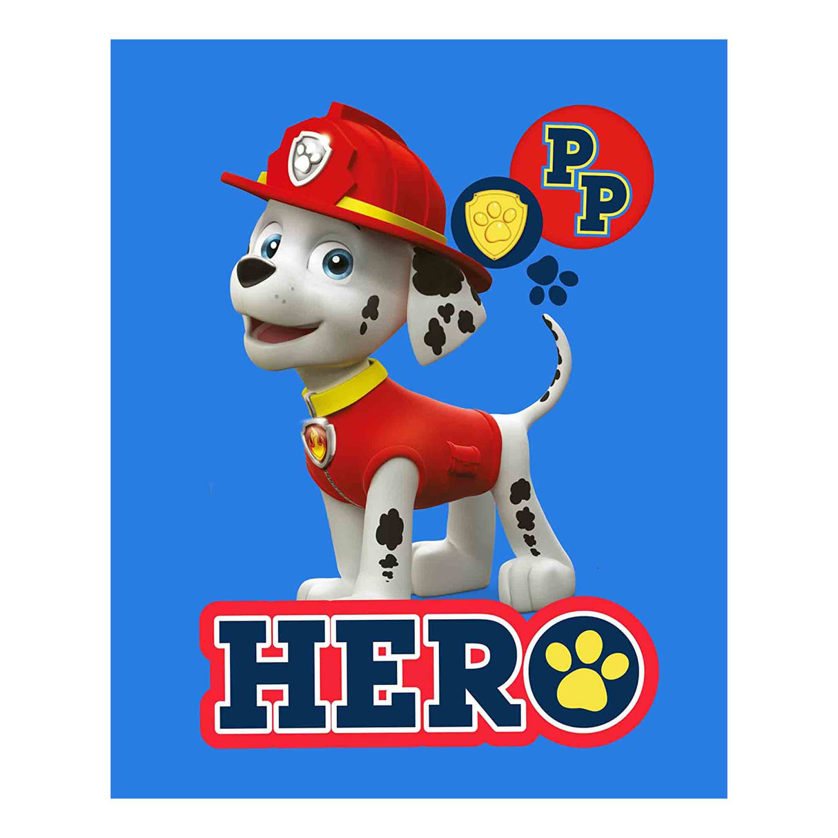 PAW Patrol Marshall 'Hero' Super Soft Kids Coral Fleece Blanket