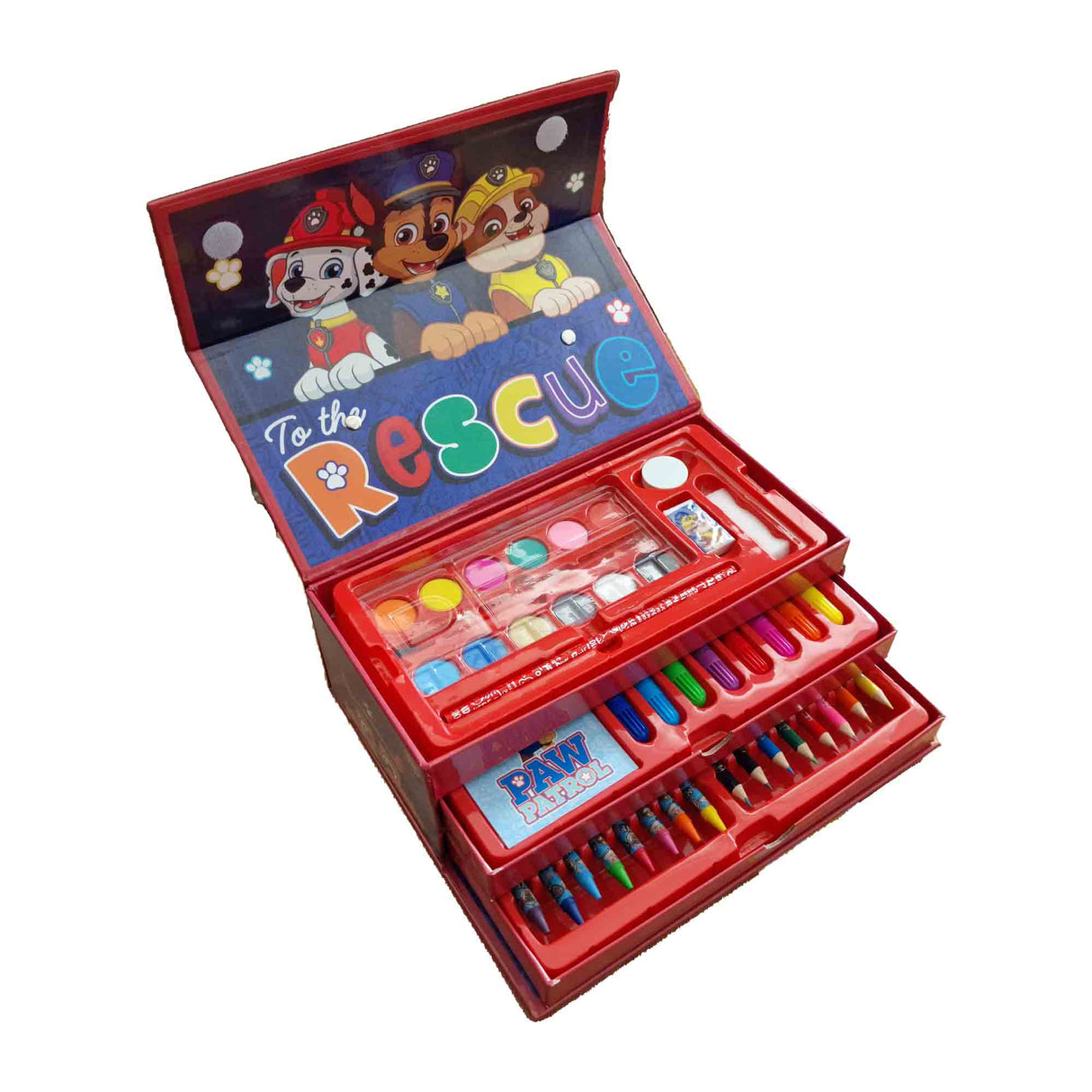 PAW Patrol 52 Piece Colouring Stationery Tool Box