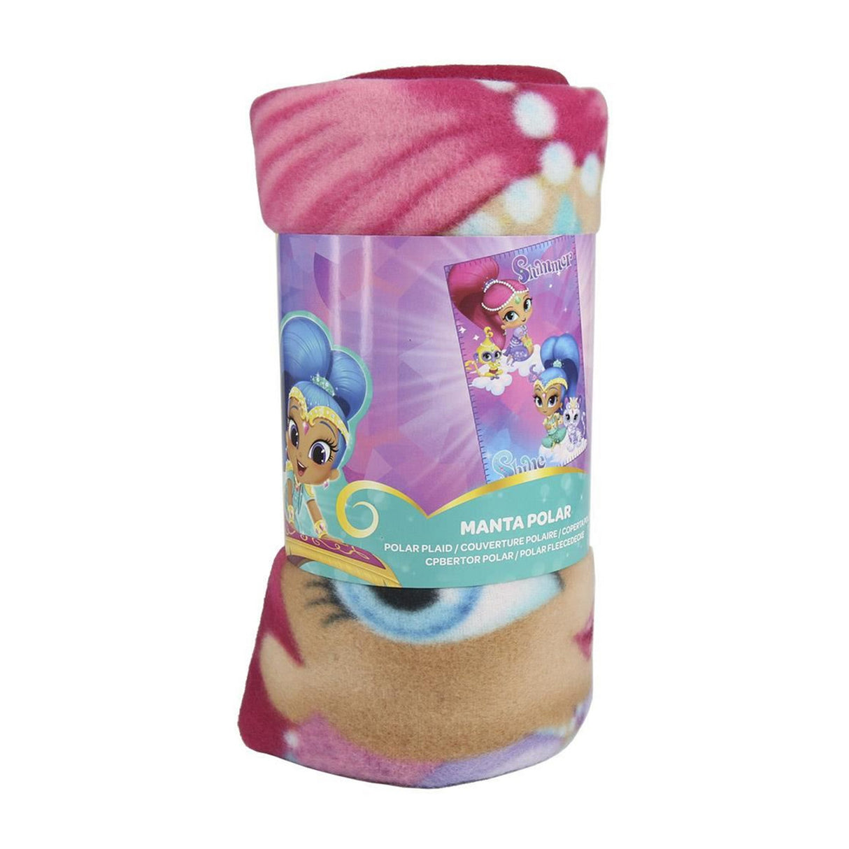 Shimmer & Shine Polar Plaid Soft Kids Fleece Blanket