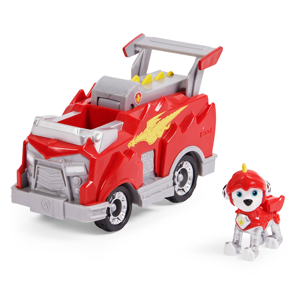 PAW Patrol Rescue Knights Marshall Transforming Car with Pup Figure Playset