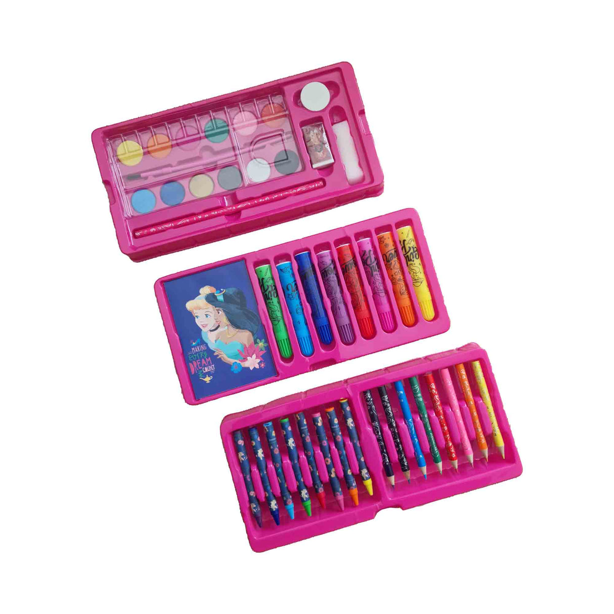 Disney Princess 52 Piece Colouring Stationery Tool Box