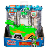 PAW Patrol Rescue Knights Rocky Transforming Car with Pup Figure Playset