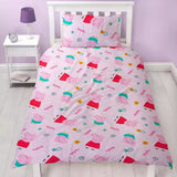 Peppa Pig 'Cosy' Reversible Single Duvet & Pillowcase Set