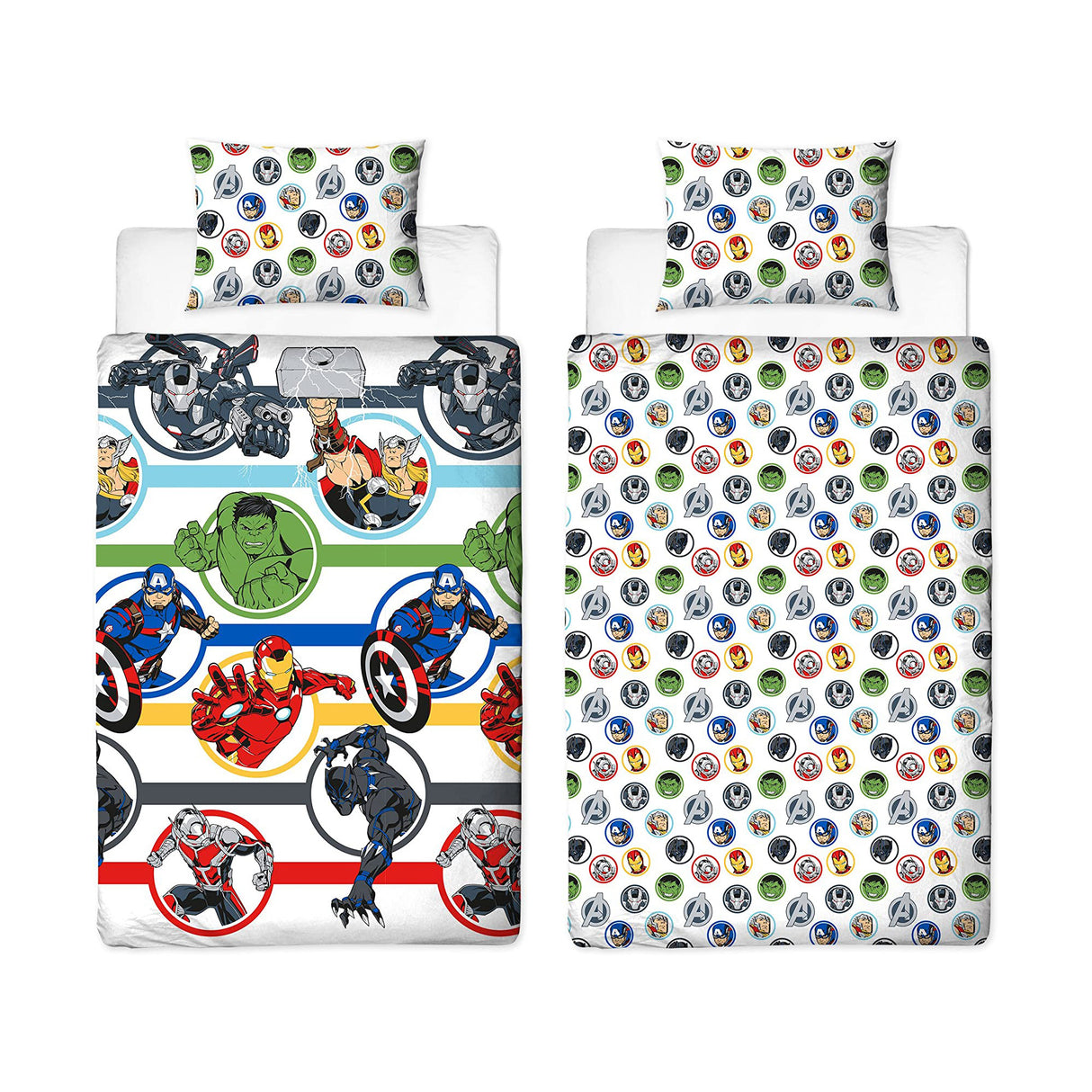 Marvel Avengers 'Strong' Reversible Single Duvet & Pillowcase Set