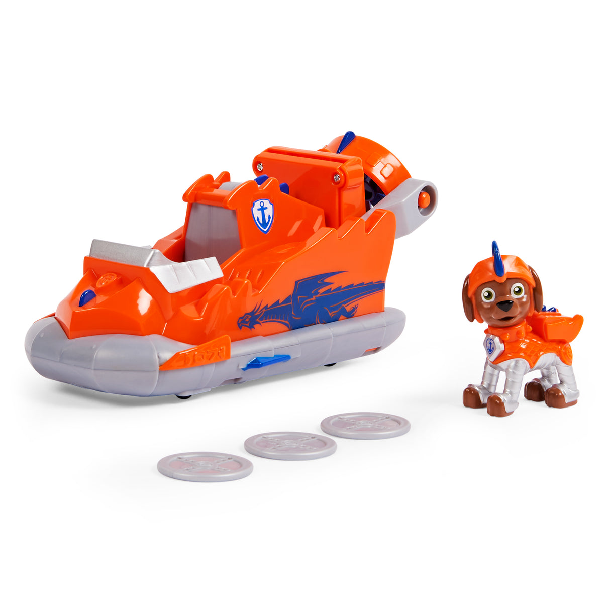 PAW Patrol Rescue Knights Zuma Transforming Car with Pup Figure Playset