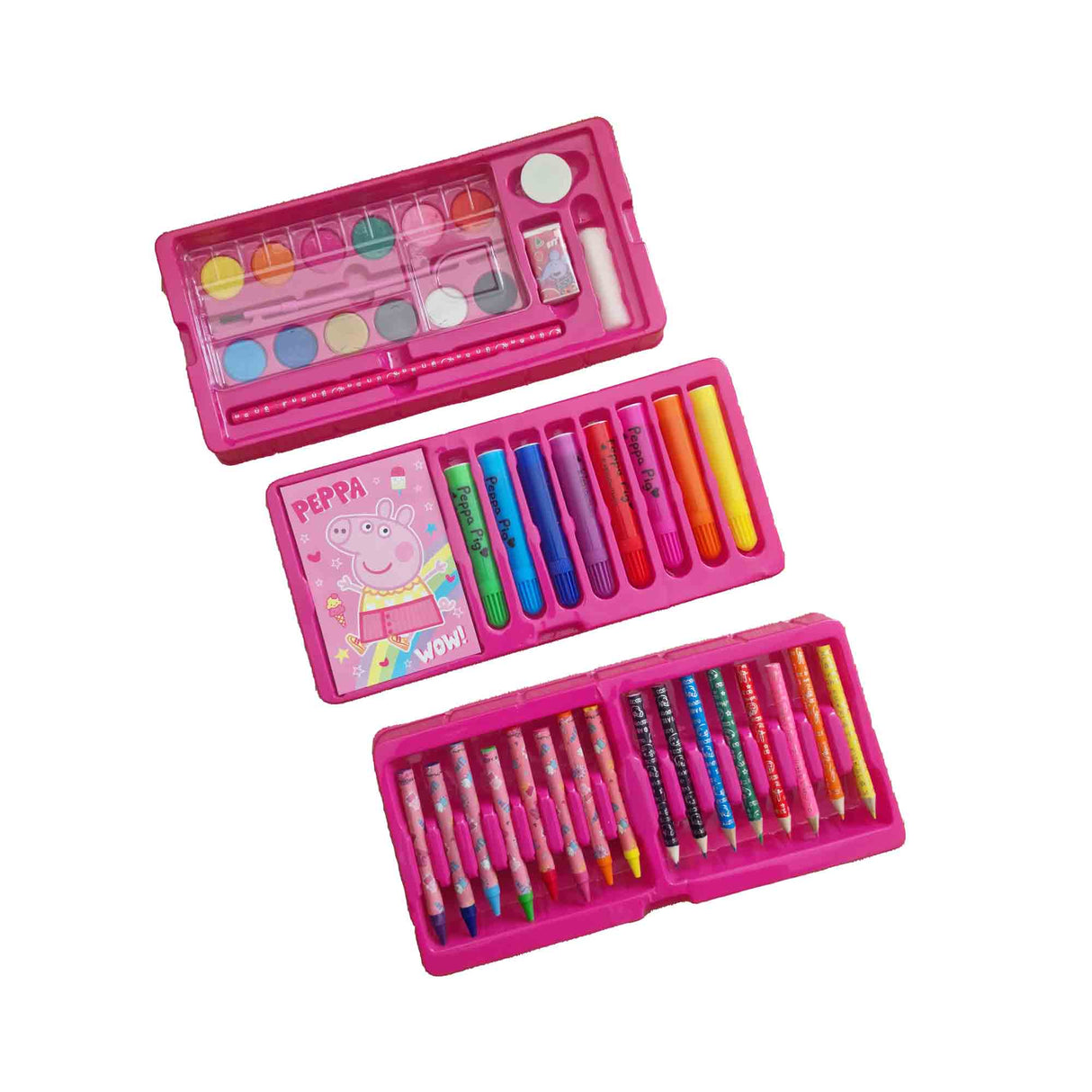 Peppa Pig 52 Piece Colouring Stationery Tool Box