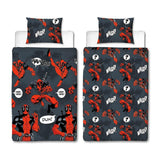 Marvel Deadpool 'Wahoo' Reversible Single Duvet & Pillowcase Set