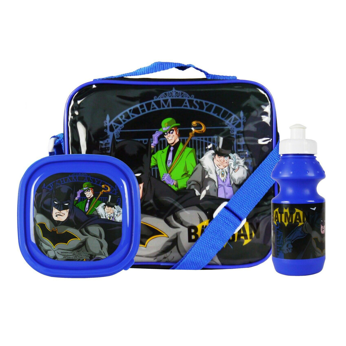 Batman 3 piece Insulated School Lunch Bag Set